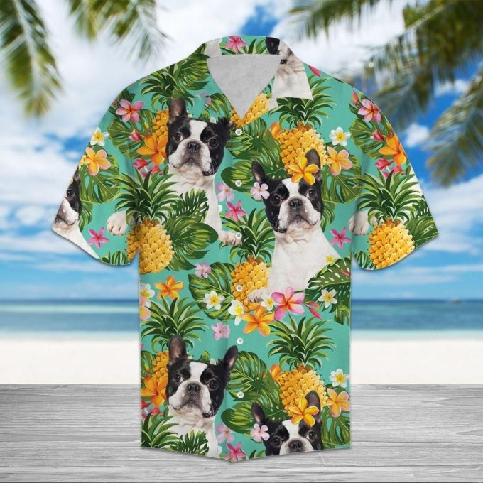 Tropical Pineapple Boston Terrier H3723Hawaiian Shirt Ver 142