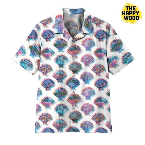 Holographic Seashells 3D Hawaiian Shirt Ver 246