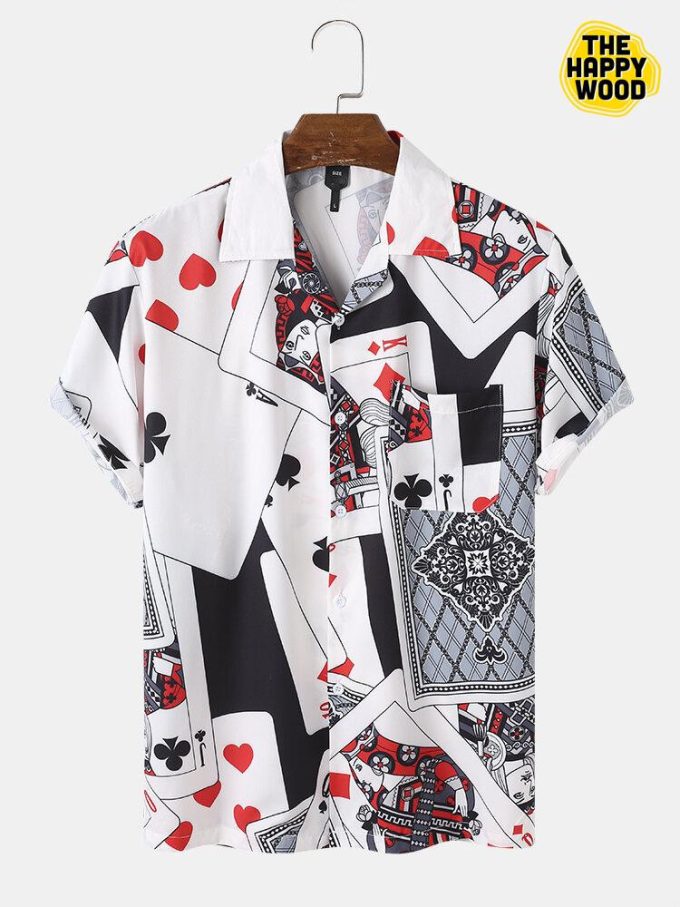 Poker Graphics Print Hawaiian Shirt Ver 468