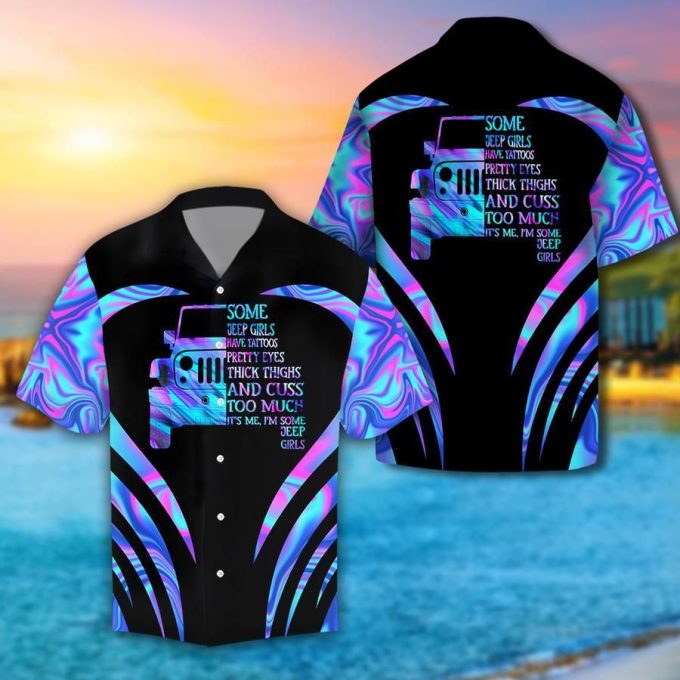 Some JP Girls Have Tattoo Black Unisex Hawaiian Aloha Shirts