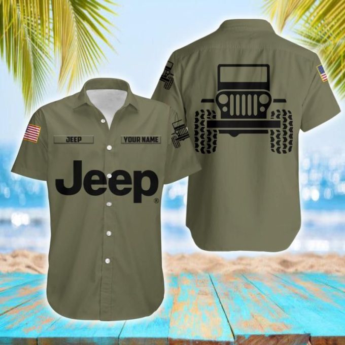 Personalized Name Simple JP Olive Unisex Hawaiian Shirts #v