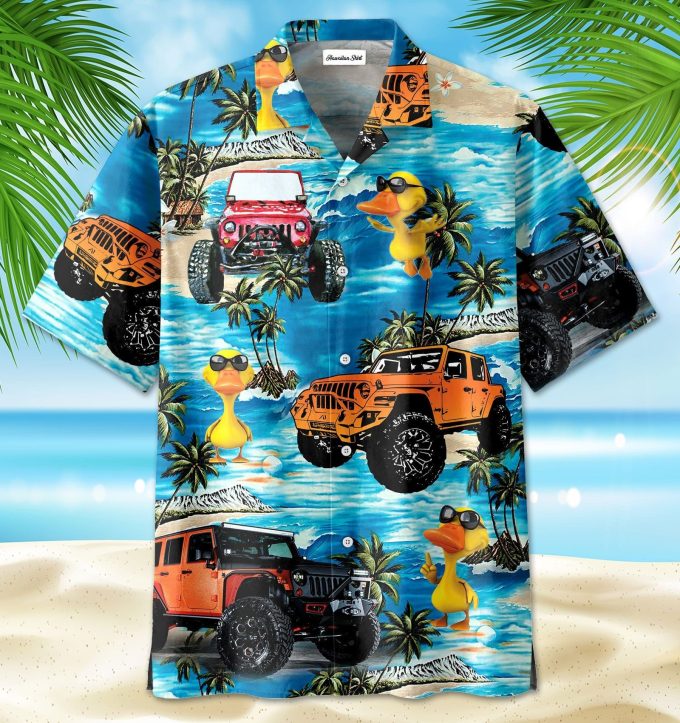 Hawaiian Aloha Shirts JP Beach I Don’t Give A Duck #DH