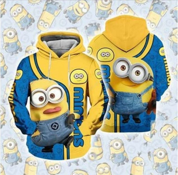 Minions Ver Ugly Christmas Sweater, Or All Over Print Sweatshirt (Not Hoodie)