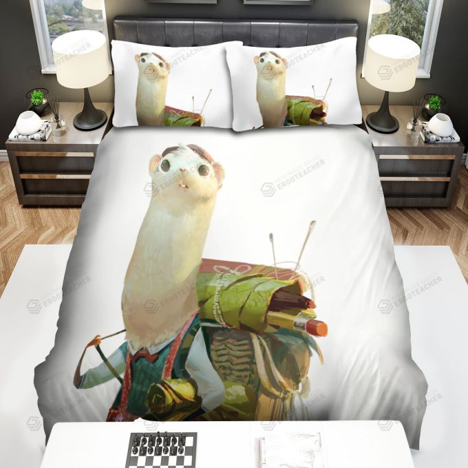 The Wildlife – The Ferret Traveller Art Bed Sheets Spread Duvet Cover Bedding Sets