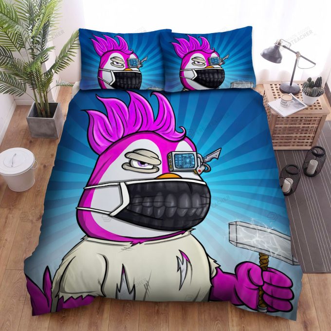 The Wild Animal – The Puffin In The Mask Bed Sheets Spread Duvet Cover Bedding Sets