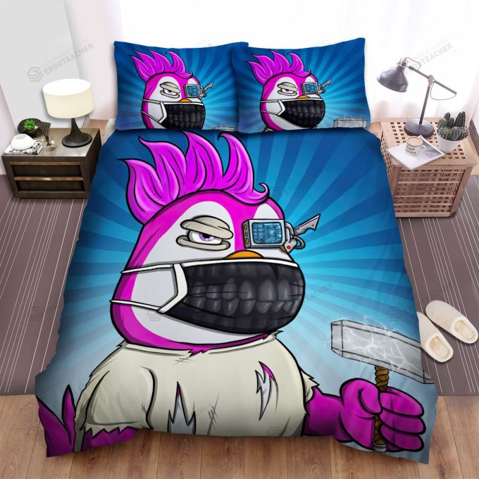 The Wild Animal – The Puffin In The Mask Bed Sheets Spread Duvet Cover Bedding Sets