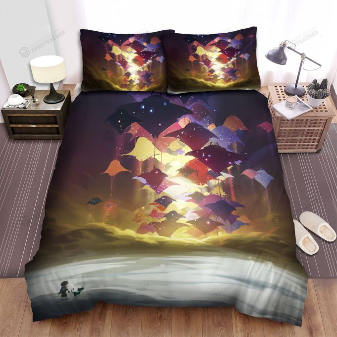 The Wild Animal – The Ray Fish Swimming Toward Art Bed Sheets Spread Duvet Cover Bedding Sets