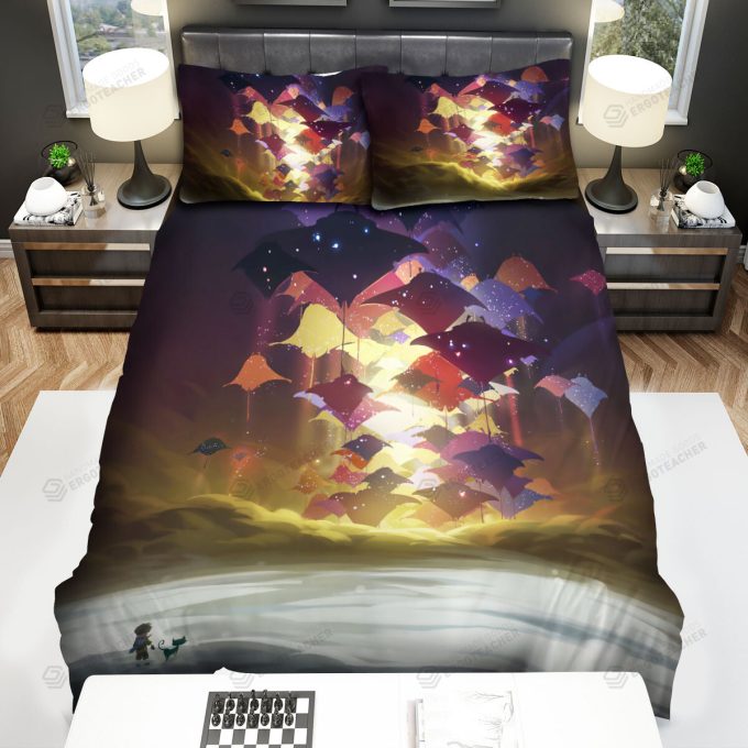 The Wild Animal – The Ray Fish Swimming Toward Art Bed Sheets Spread Duvet Cover Bedding Sets