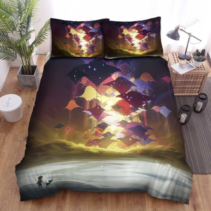 The Wild Animal – The Ray Fish Swimming Toward Art Bed Sheets Spread Duvet Cover Bedding Sets