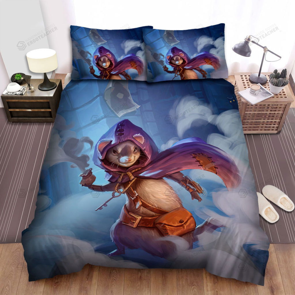 The Wildlife – The Ferret Thief In Smoke Bed Sheets Spread Duvet Cover Bedding Sets The Wildlife – The Ferret Thief In Smoke Bed Sheets Spread Duvet Cover Bedding Sets