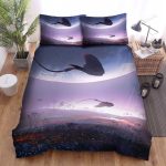 The Wild Animal – The Ray Fish Swimming Over The Flowers Bed Sheets Spread Duvet Cover Bedding Sets