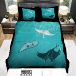 The Wild Animal – The Stingray And The Manta Ray Fish Bed Sheets Spread Duvet Cover Bedding Sets
