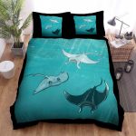 The Wild Animal – The Stingray And The Manta Ray Fish Bed Sheets Spread Duvet Cover Bedding Sets