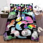 The Wildlife – The Colorful Ferret Seamless Bed Sheets Spread Duvet Cover Bedding Sets