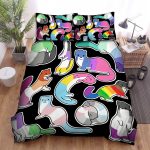The Wildlife – The Colorful Ferret Seamless Bed Sheets Spread Duvet Cover Bedding Sets