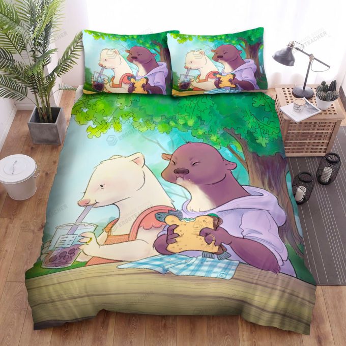 The Wildlife – The Ferret On A Date Bed Sheets Spread Duvet Cover Bedding Sets
