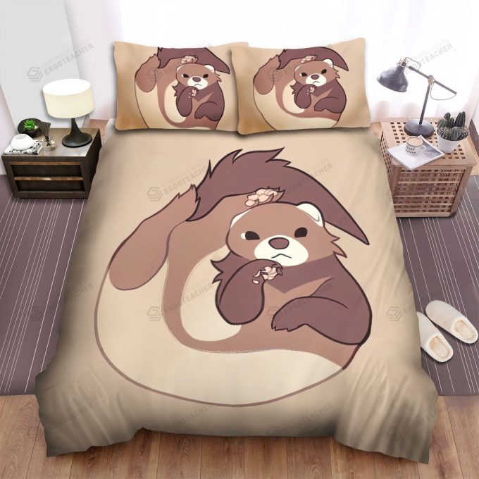 The Wildlife – The Ferret Curled Up His Body Bed Sheets Spread Duvet Cover Bedding Sets