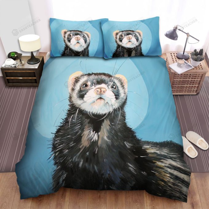 The Wildlife – The Ferret Lying On The Ground Bed Sheets Spread Duvet Cover Bedding Sets