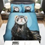 The Wildlife – The Ferret Lying On The Ground Bed Sheets Spread Duvet Cover Bedding Sets