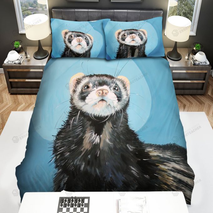 The Wildlife – The Ferret Lying On The Ground Bed Sheets Spread Duvet Cover Bedding Sets