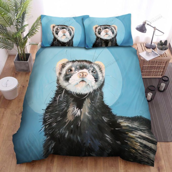 The Wildlife – The Ferret Lying On The Ground Bed Sheets Spread Duvet Cover Bedding Sets