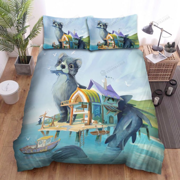 The Wildlife – The Ferret On A Harbour Bed Sheets Spread Duvet Cover Bedding Sets