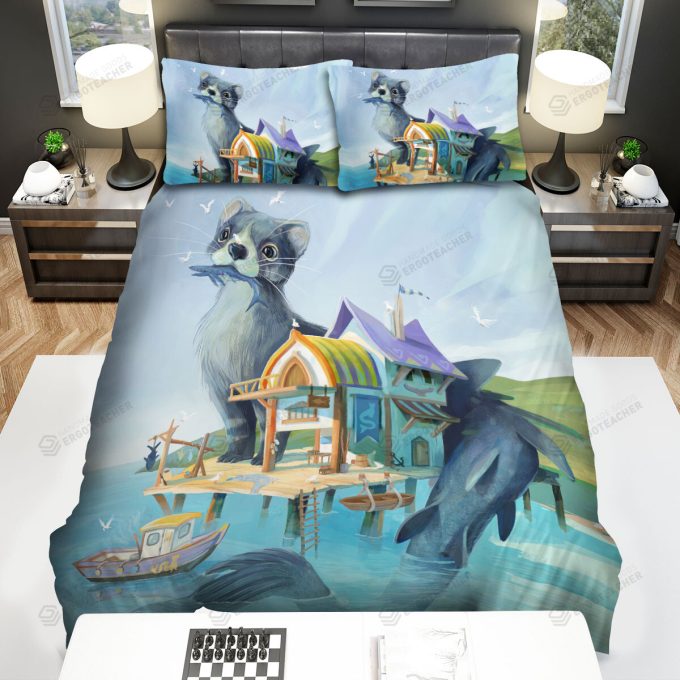 The Wildlife – The Ferret On A Harbour Bed Sheets Spread Duvet Cover Bedding Sets