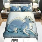 The Wildlife – The Ferret On The White Ground Bed Sheets Spread Duvet Cover Bedding Sets