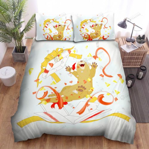The Wildlife – The Ferret Jumping From The Box Bed Sheets Spread Duvet Cover Bedding Sets