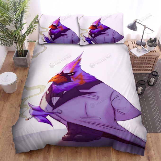 The Wildlife – The Cardinal Smoking Art Bed Sheets Spread Duvet Cover Bedding Sets