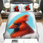 The Wildlife – The Cardinal Head Artwork Bed Sheets Spread Duvet Cover Bedding Sets