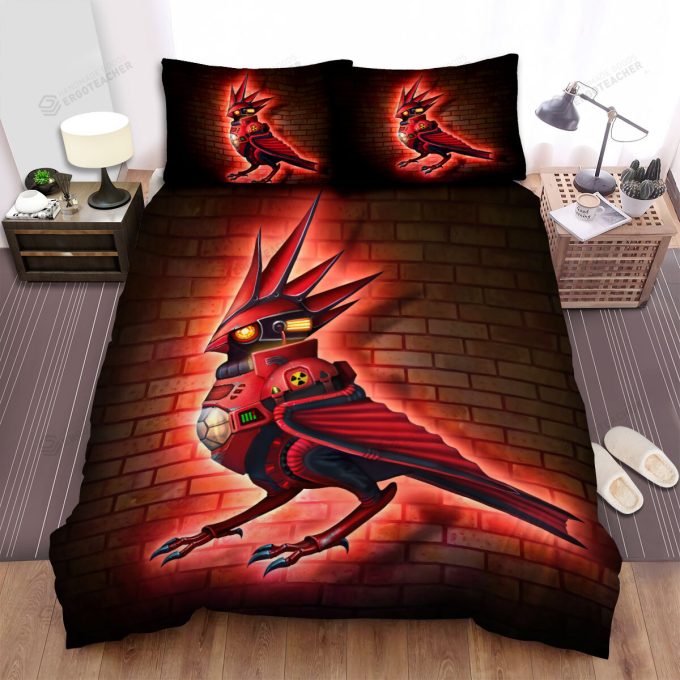 The Wildlife – The Red Cardinal Robot Bed Sheets Spread Duvet Cover Bedding Sets