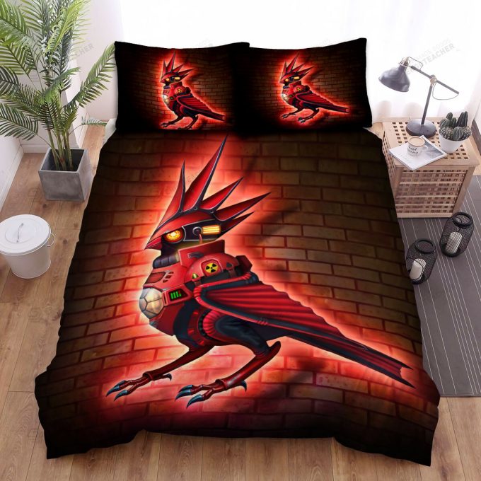 The Wildlife – The Red Cardinal Robot Bed Sheets Spread Duvet Cover Bedding Sets