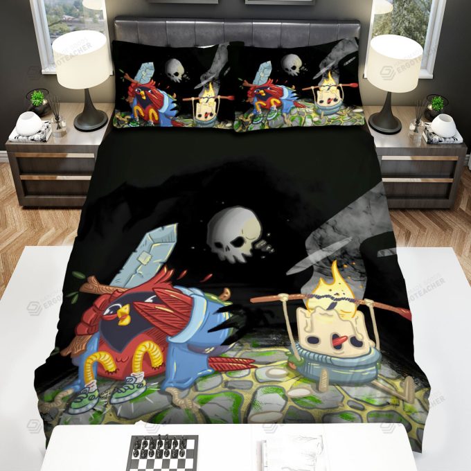 The Wildlife – The Red Cardinal And The Candle Friend Art Bed Sheets Spread Duvet Cover Bedding Sets