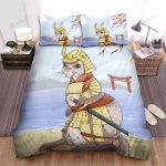The Wild Animal – The Ferret Samurai Warrior Bed Sheets Spread Duvet Cover Bedding Sets