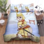 The Wild Animal – The Ferret Samurai Warrior Bed Sheets Spread Duvet Cover Bedding Sets