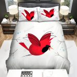 The Wildlife – The Red Cardinal So Happy Bed Sheets Spread Duvet Cover Bedding Sets