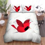 The Wildlife – The Red Cardinal So Happy Bed Sheets Spread Duvet Cover Bedding Sets