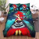 The Wildlife – The Red Cardinal On Her Fingers Bed Sheets Spread Duvet Cover Bedding Sets