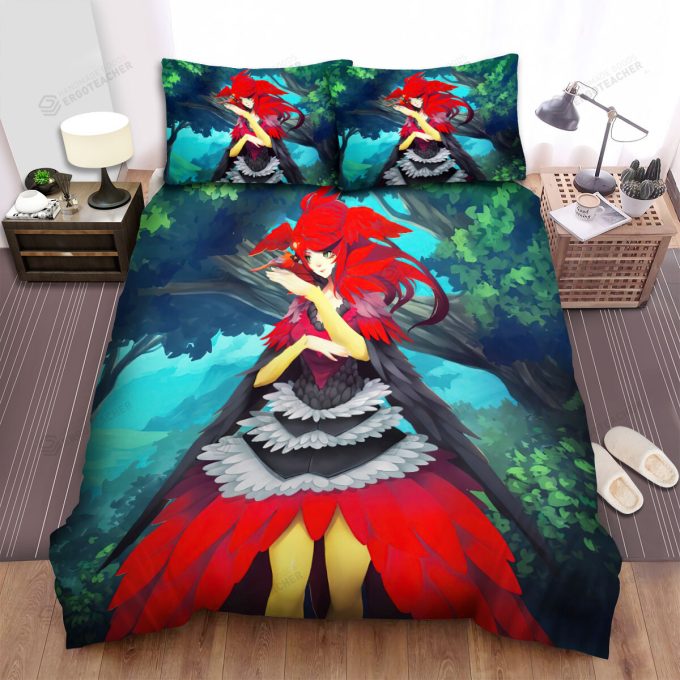 The Wildlife – The Red Cardinal On Her Fingers Bed Sheets Spread Duvet Cover Bedding Sets