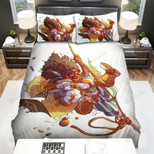 The Wild Animal – The Puffin Beside The Black Woman Bed Sheets Spread Duvet Cover Bedding Sets