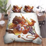 The Wild Animal – The Puffin Beside The Black Woman Bed Sheets Spread Duvet Cover Bedding Sets