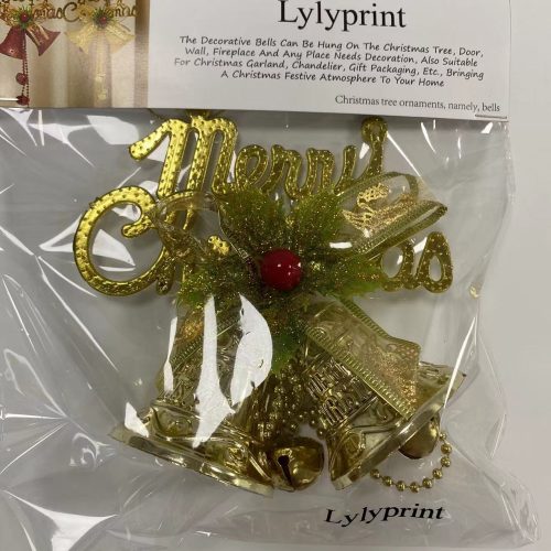 Christmas tree ornaments, namely, bells，Christmas Bell Decoration Pendant Christmas Tree