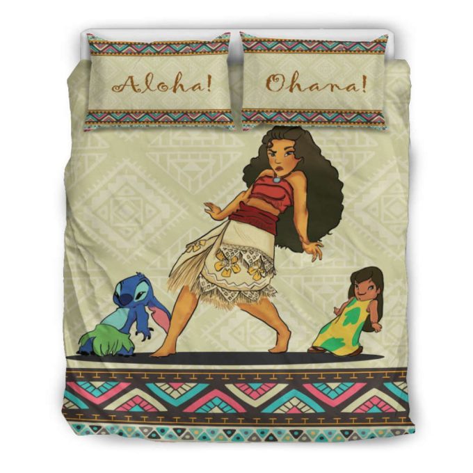 Disney Moana Lilo & Stitch Bedding Set – Vibrant & Cozy Collection