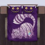 Whimsical Cheshire Cat Bedding Set – Alice in Wonderland Inspired Unique & Cozy