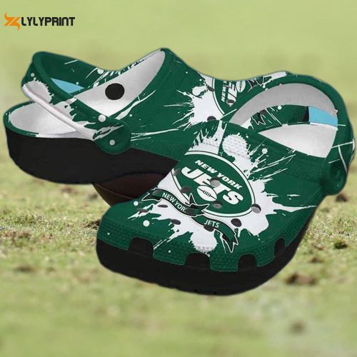 Nfl New York Jets Custom Name Crocs Clog
