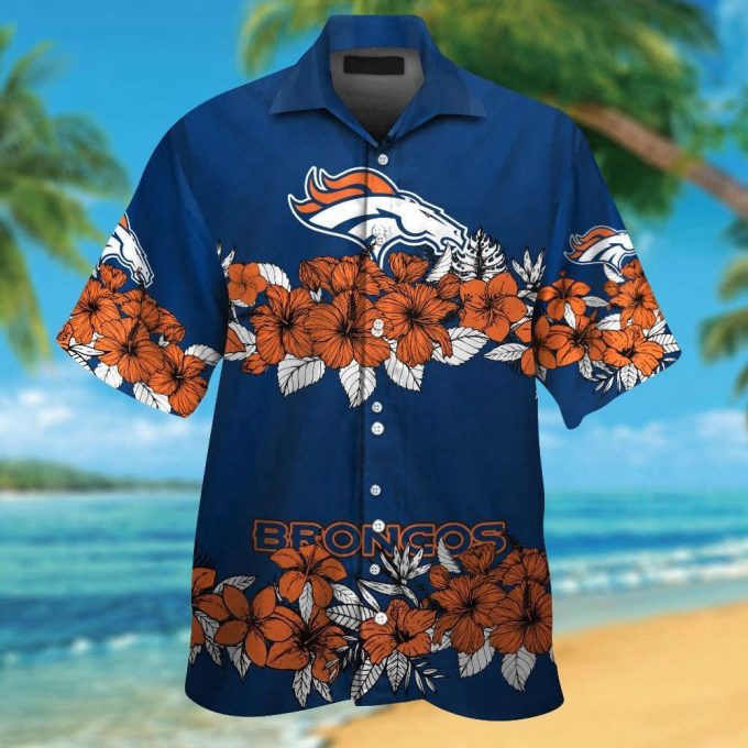 Denver Broncos Tropical Hawaiian Shirt Set for Men Women & Kids – MTE011