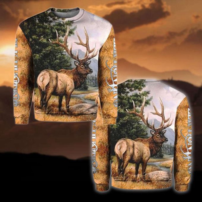 Elk Wild Crewneck Sweatshirt For Men & Women HT5099