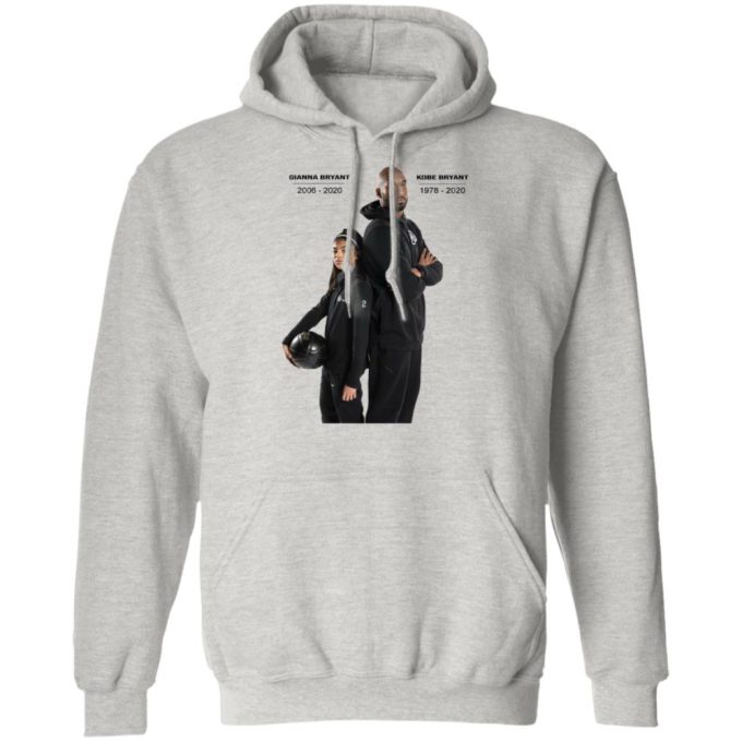 Kobe Bryant and Gianna Tribute T-shirt ajusté, Long Sleeve