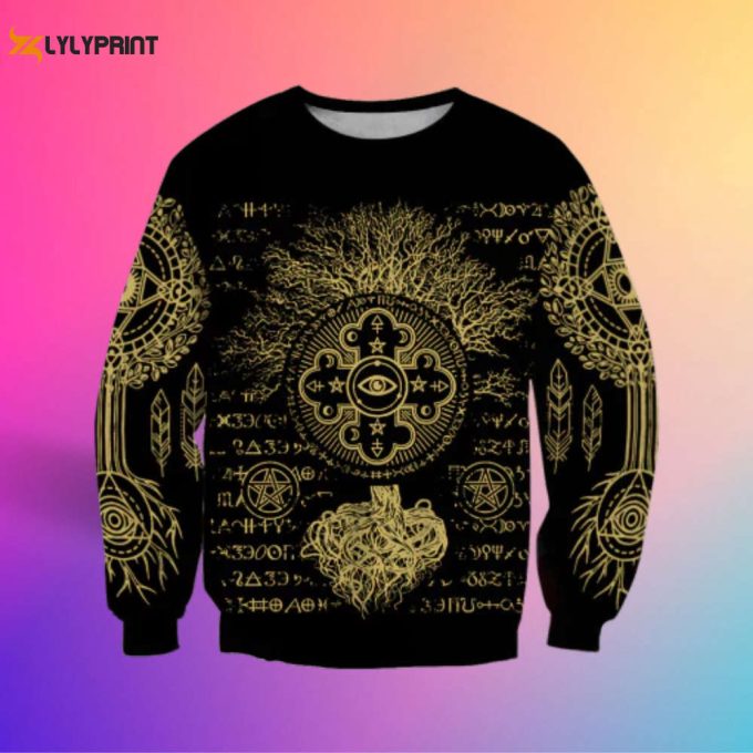 Alchemy World Tree Crewneck Sweatshirt: Unisex HT9901 – Stylish Cozy and Versatile